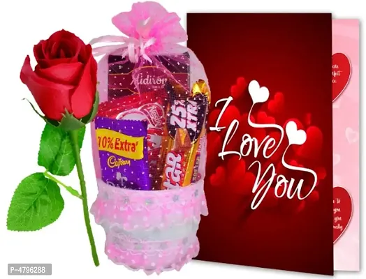 ME&YOU  Love Gifts, Chocolate with Rose and Greeting Card