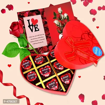 ME&YOU Chocolate Gift for Valentine Day ( Chocolate, Rose, Card)
