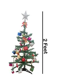 ME  YOU Artificial 2 feet Christmas Tree |Xmas Tree with Solid 49 Hanging Ornaments| Light Weight Christmas Tree| Perfect for Christmas Decoration (Tree with 49 Piece Ornaments)-thumb4