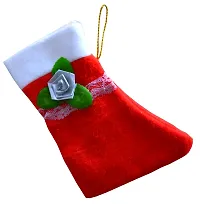 Christmas Day Decoration Item|Lovely Hanging Xmas Scoks|Hanging Decor for All Party  Festival |Stockings Decorative for Birthday/New Year Party | Hanging Bag in Pack 1-thumb1
