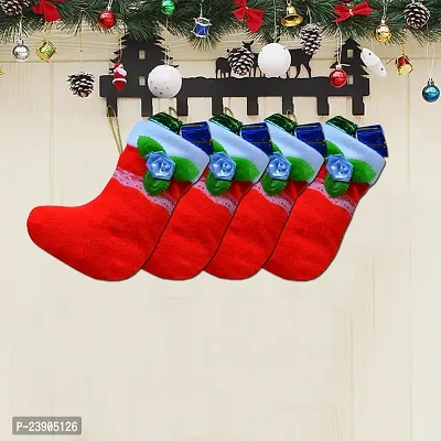 Decoration Christmas Hanging Socks|Christmas Stockings|Xmas Tree Deacute;cor Item | Xmas Wall Deacute;cor | Christmas Tree Ornament Items | Decorative Hanging Scoks in Pack 4