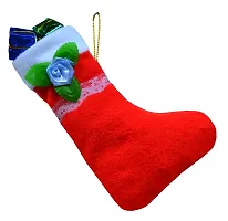 ME  YOU Beautiful Hanging Stockings|Xmas Socks Decoration for Home  Office,Party,Christmas,New Year Deacute;cor|Festive Deacute;cor Item|Hanging Socks Red  White Color in Pack 2-thumb1