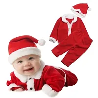 ME  YOU Santa Clause Christmas Costume | Santa Costume |Santa Dress | Dress for Kids| Dress Costume | Complete Santa Clause Dress | Xmas Dress for Kids |Kids Costume Fancy for Christmas Day (Age 3-4-thumb2