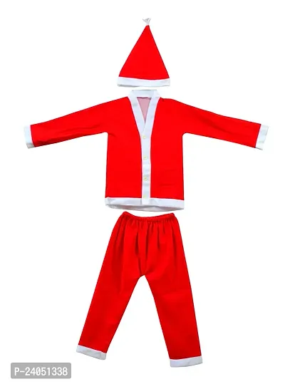 ME  YOU Xmas Santa Costume| Santa Claus Dress for Kids | Santa Claus Costumes |Merry Christmas Costumes |Christmas New Year Fancy Santa Dress for Kids/Teens with Cap  Bag (Age 10-11 Years)-thumb2
