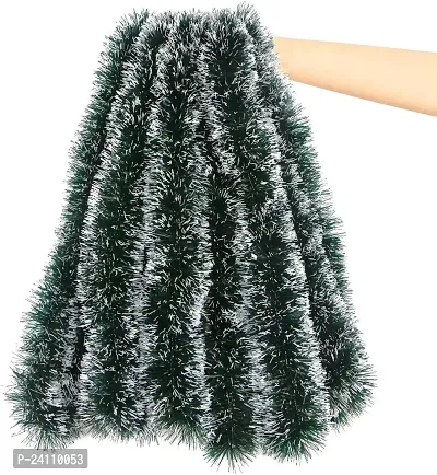 ME  YOU  7 Ft/Feet Green Pine Christmas Decoration, Garlands Ribbon for New Year,  Xmas Christmas and Tree Decoration | Tinsel Garland for Christmas | Decorative Item for Christmas ( Pack of 12)
