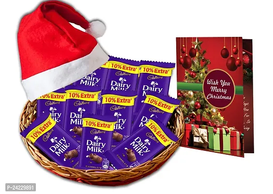 Midiron Christmas Chocolate Gift - Chocolate Gifts with Greeting Card | Christmas  New Year Gift| Christmas Combo|Christmas Chocolates Gift|Chirstmas Gift Hamper for Gifting
