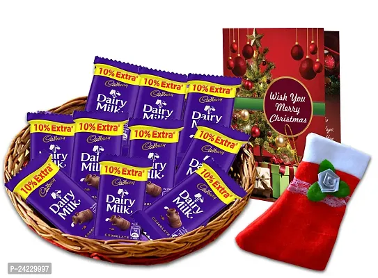 Midiron Festival Gifts Box  Hamper | Merry Christmas Gift Combo|Chirstmas Special Gift Combo| New Year Gift Pack | Chirstmas Chocolate Box, Stocking with Greeting Card