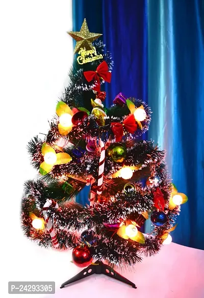 ME  YOU Christmas Tree Decoration for Home/Office/Living Decoration | X-mas Tree with Decorative Items ( 2 Feet, Chritmas Tree with Decorative Ornaments)-thumb0