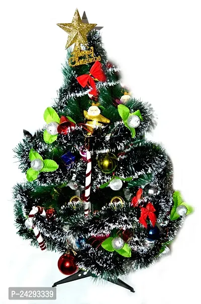 ME  YOU Decorated Christmas Tree, 2 Feet X-Mas Tree with 49 Pieces of Assorted Decoration Ornaments  Tinsel (Gift Boxes, Balls, Bells, Drums, Stars, Candy Sticks )