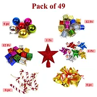 ME  YOU Decorated Christmas Tree, 2 Feet X-Mas Tree with 49 Pieces of Assorted Decoration Ornaments  Tinsel (Gift Boxes, Balls, Bells, Drums, Stars, Candy Sticks )-thumb2