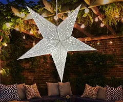 ME  YOU  Diwali Decorative Star|Beautiful Hanging Star|Hanging Star |Festive Decoration for Christmas, Party, Birthday, Anniversary, New Year |White Color Hanging Star-25In-Pack 2-thumb2