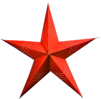 ME  YOU Christmas Decorative Star | Hanging Star Indoor and Outdoor Deacute;cor | Christmas Decoration Ornaments |Festival Decorating- Chirstmas, New Year|Orange Color Star-12In-Pack 1-thumb3
