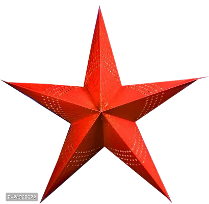 ME  YOU Lovely Paper Star Lantern |Hanging Decor for All Party  Festival | Christmas Decoration Item | Star Decorative for Birthday/New Year Party | Orange Color Hanging Star-12In-Pack 1-thumb4