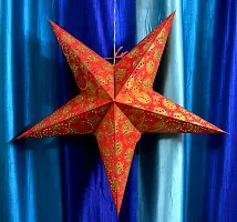 ME  YOU Hanging Deacute;cor Item | Lovely Paper Star |Decorative Item-Xmas, Wedding, Birthday Party, Home Decor | Hollow Out Design | Star Wall Hanging |Red Color Star-12In-Pack 1-thumb1