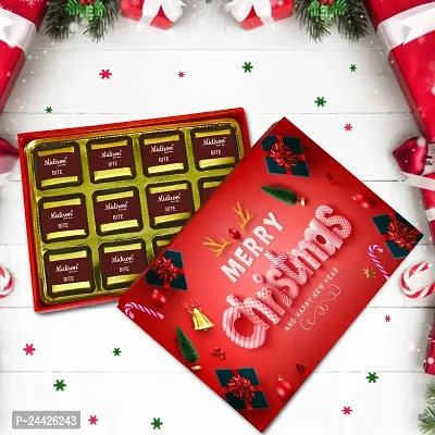 Midiron Xmas Gift Hamper|Chirstmas Gift Combo|New Year Gift Pack|Chirstmas Handmade Chocolate Box  Greeting Card | X-mas gift Hamper with Chocolate Box with 144gm