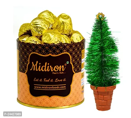 Midiron Festival Gifts Box |Christmas Gift Combo|New Year Gift Pack|Chirstmas Handmade Chocolate Box  Greeting Card | X-mas gift Hamper with Chocolate Box with 90gm  Christams Tree