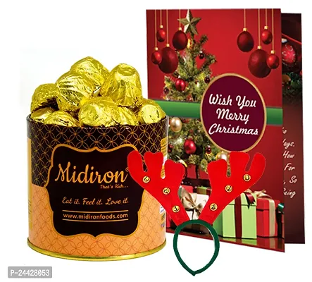 Midiron Xmas Gift Hamper| Christmas Gift Combo| New Year Gift Pack| Christmas Handmade Chocolate Box, Hairband  Greeting Card | X-mas gift Hamper with Miniature Christams Tree