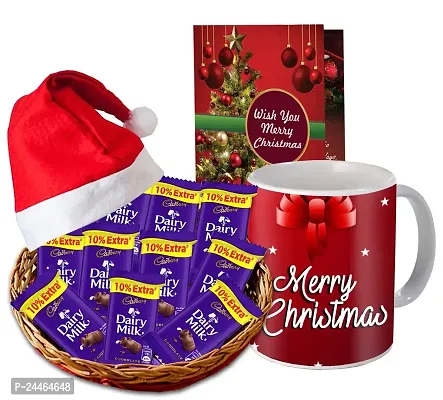 Midiron Gift Hamper for Christmas | Christmas  New Year Gift Combo | Christmas Chocolates Gift | Festive Hamper for New Year with Chocolate Gift, Coffee Mug  Christmas Card