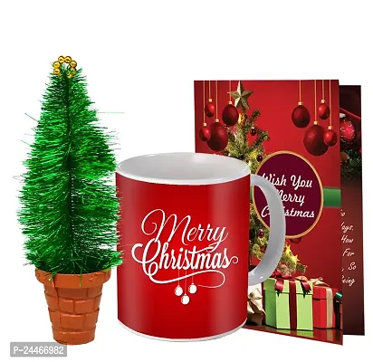 ME  YOU Christmas Gift Hamper-Christmas  New Year Combo Gift | Festival Gift Item | Christmas Small Tree | Christmas Hamper with Printed Coffee Mug with Greeting Card-thumb0