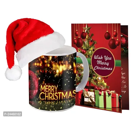 ME  YOU Merry Christmas Gift Hamper | Festival Gifts Box | Chirstmas Gift Combo | New Year Gift Pack | Christmas Greeting Card with Coffee Mug | X-mas gift Hamper - Pack of 3