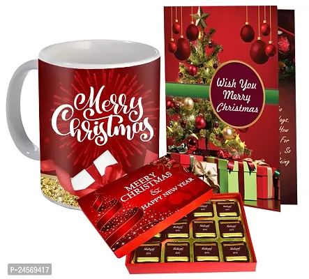 Midiron Gift Hamper for Christmas | Christmas Gift Hamper with Coffee Mug  Greeting Card | Chocolate Gift Hamper | Mug with Card | Christmas Gift for Friends  Relatives