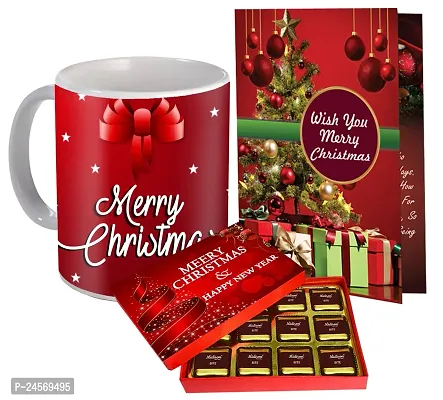 Midiron Christmas Gift Combo | Festival Gifts Box Hamper | Merry Christmas Gift Combo | New Year Gift Pack | Christmas Chocolate Box with Greeting Card - Pack of 3