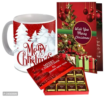 Midiron Christmas Chocolate Box | Festival Gifts Box|Chocolate Gifts For Christmas  New Year | Christmas Chocolate for Gifting | Chocolates, Coffee Mug - 325ml