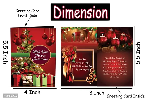 Midiron Beautiful Gift Combo for Christmas New Year|Lovely Gift Combo for Christmas | Chocolate Box, Santa Cap with Christmas Greeting Card for Friends  Relative-thumb4