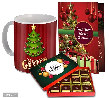 Midiron Gift Hamper for Christmas | Christmas  New Year Gift Combo | Christmas Chocolates Gift | Festive Hamper for New Year with Chocolate Gift Coffee Mug  Christmas Card