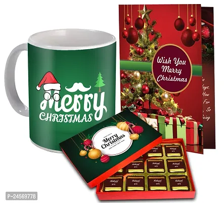 Midiron Gift Hamper for Christmas |Christmas  New Year Gift Combo|Christmas Chocolates Gift | Festive Hamper for New Year with Chocolates Coffee Mug with Greeting Card