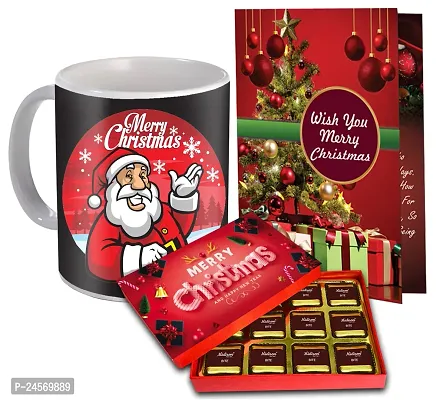 Midiron Merry Christmas Gift Hamper | Festival Gifts Box | Christmas Gift Combo|New Year Gift Pack | Christmas Handmade Chocolate Box  Greeting Card | X-mas gift Hamper - Pack of 3