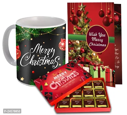 Midiron Christmas Gift Combo | Festival Gifts Box Hamper | Merry Christmas Gift Combo | New Year Gift Pack | Christmas Chocolate Box with Greeting Card - Pack of 3