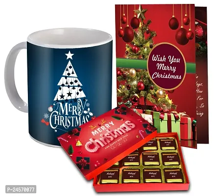 Midiron Christmas Chocolate Box | Festival Gifts Box|Chocolate Gifts For Christmas  New Year | Christmas Chocolate for Gifting | Chocolates, Coffee Mug - 325ml