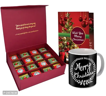 Midiron Christmas  New Year Chocolate Gift | Christmas Chocolate Gift | Christmas Gift Combo for Gifting - Chocolates with Stocking  Christmas Card (Pack of 3)