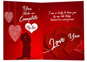 ME  YOU Romantic Greeting Card for Girlfriend, Boyfriend, Wife, Husband and Special Someone For Valentine's Day and Special Occasion | Valentine's Day Gift Hamper-thumb3