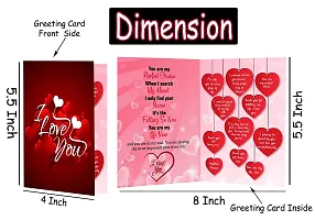 ME  YOU Love Greeting Card | Beautiful Greeting Card | Unique Greeting Card | Valentine's Gift Hamper | Valentine's Gift for Girlfriend/Wife/Fiancee/Boyfriend-thumb1