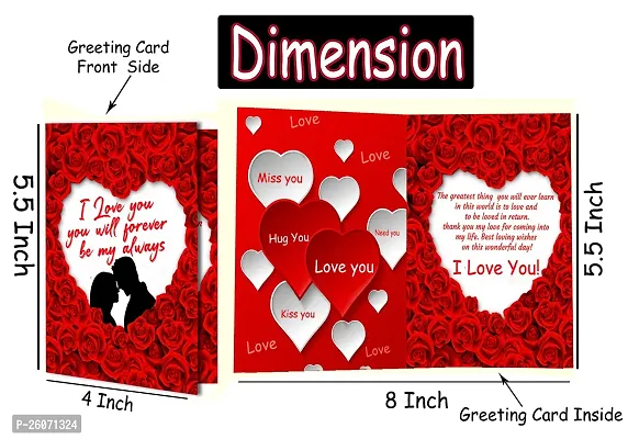 Midiron Valentines Gift Hamper for Girlfriend/Boyfriend | Rose Day, Chocolate Day, Hug Day Gift | Romantic Gift | Valentine's Week Day Gift-Chocolate Bars, Love Greeting Card  Red Teddy-thumb5