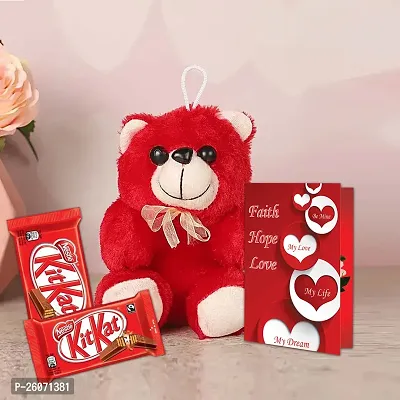Midiron Valentines Gift Hamper for Girlfriend/Boyfriend | Rose Day, Chocolate Day, Hug Day Gift | Romantic Gift | Valentine's Week Day Gift-Chocolate Bars, Love Greeting Card, Teddy Red  Chocolates