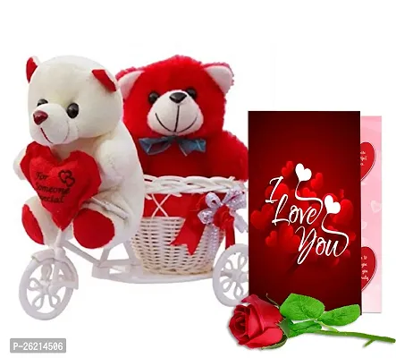 ME  YOU Valentine's Gift Hamper | Unique Valentine's Gift Hamper | Valentine's Gift Hamper with Girlfriend/Wife/Boyfriend/Husband | Valentine Gift Pack with Soft Toy  Artificial Rose-thumb0