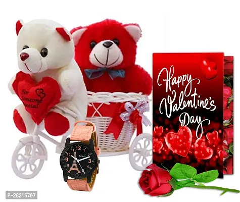 ME  YOU Valentines Day Unique Gift for Girlfriend/Boyfriend | Romantic Gift for Valentine's Week | Teddy Day, Purpose Day Gift - Soft Teddy, Greeting Card  Artificial Red Rose