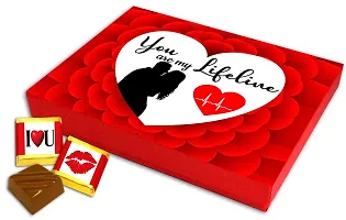 Midiron Love Combo Gift | Chocolate Gifts for Love | Valentines Romantic Combo | Chocolate Gifts | Rose Day, Promise Day Gift with Chocolate Bars, Artificial Red Rose  Love Greeting Card-thumb1