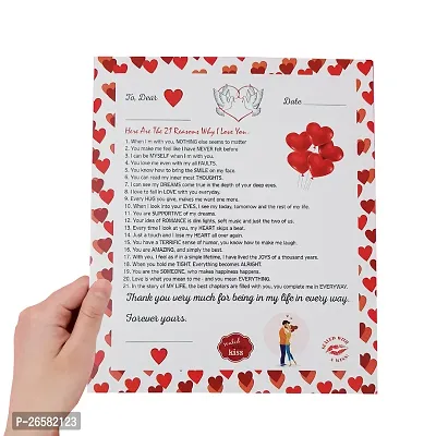 ME  YOU Love Agreement Certificate with Permanent Pen, Artificial Rose and Couple Ring for Boyfriend, Girlfriend, Special Friend, Wedding, Anniversary, Birthday, Valentinersquo;s Day Gift-thumb2