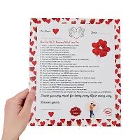 ME  YOU Romantic Gift | Love Agreement Certificate with Permanent Pen, Artificial Rose and Couple Ring for Boyfriend, Girlfriend, Special Friend, Wedding, Anniversary, Birthday-thumb1