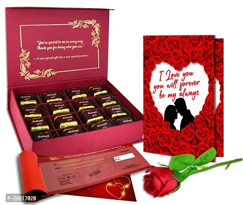 Midiron Valentine's Gift Hamper for Girlfriend/Wife | Rose Day, Chocolate Day, Hug Day Gift | Romantic Gift | Valentine's Week Day Gift-Chocolate Box, Love Greeting Card  Cheque Book