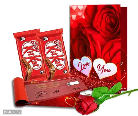 Midiron Valentines Gift Hamper for Girlfriend/Boyfriend | Rose Day, Chocolate Day, Hug Day Gift | Romantic Gift | Valentine's Week Day Gift-Chocolate Box, Love Card  Cheque Book