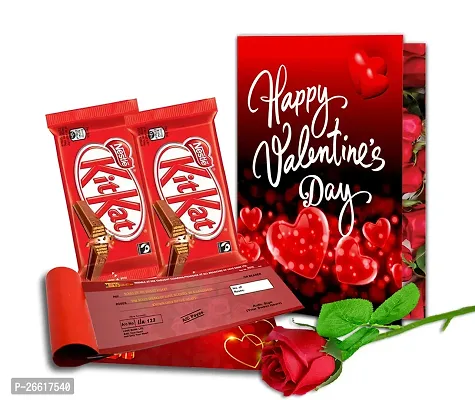 Midiron Valentines Day Unique Gift for Wife/Girlfriend | Romantic Gift for Valentine's Week | Teddy Day, Chocolate Day, Purpose Day Gift - Chocolate Box, Greeting Card  Cheque Book