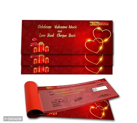 ME  YOU Special Love Combo For Husband, Boyfriend, Lover  Fiance| Gift For Valentine's day | Love Cheque Book | Pack of 3