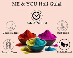 ME  YOU Luxury Color Powder |Holi Gulal Color | Luxury Gulal Pack 2 with Auto Fill and tie Magic Balloons 2 Bunch | Holi Gulal Hamper for Gifts| Soft  Silky Gulal Powder| | Non Toxic Holi Color-thumb3