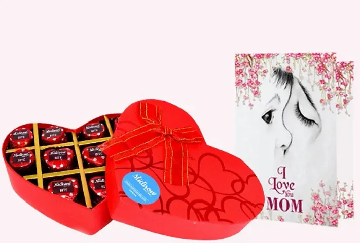 Midiron Mothers Day Special Gift Hamper | Handmade Chocolate Gift  for mom | Anniversarys Day, Birthday, Mothers Birhday Gift | Chocolate Box, Greeting Card