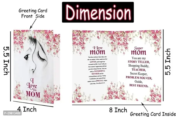 Midirons Gift combo for Mother on Mothers Day, Birthday| Birthday Gift for Mom| Unique gift for mom/Mother/Maa/Mother in laws |1 Wishes Cards and 1 Milky delecious Chocolate Box 144gm-thumb3